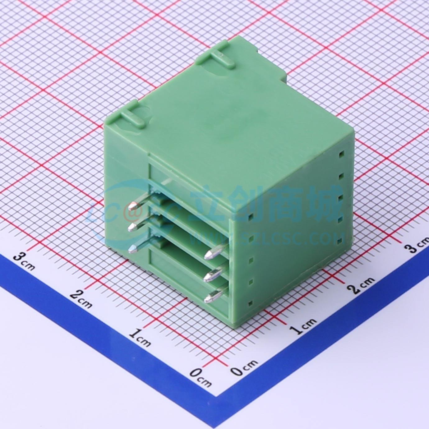 插拔式接线端子 KF2EDGRHM-3.5-2*3P 弯插,P=3.5mm 板端/插座-闭