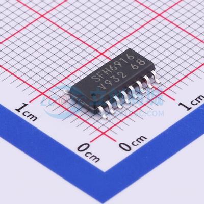 晶体管输出光耦 SFH6916 SOP-16-4.6mm 原装正品 电子元器件配单