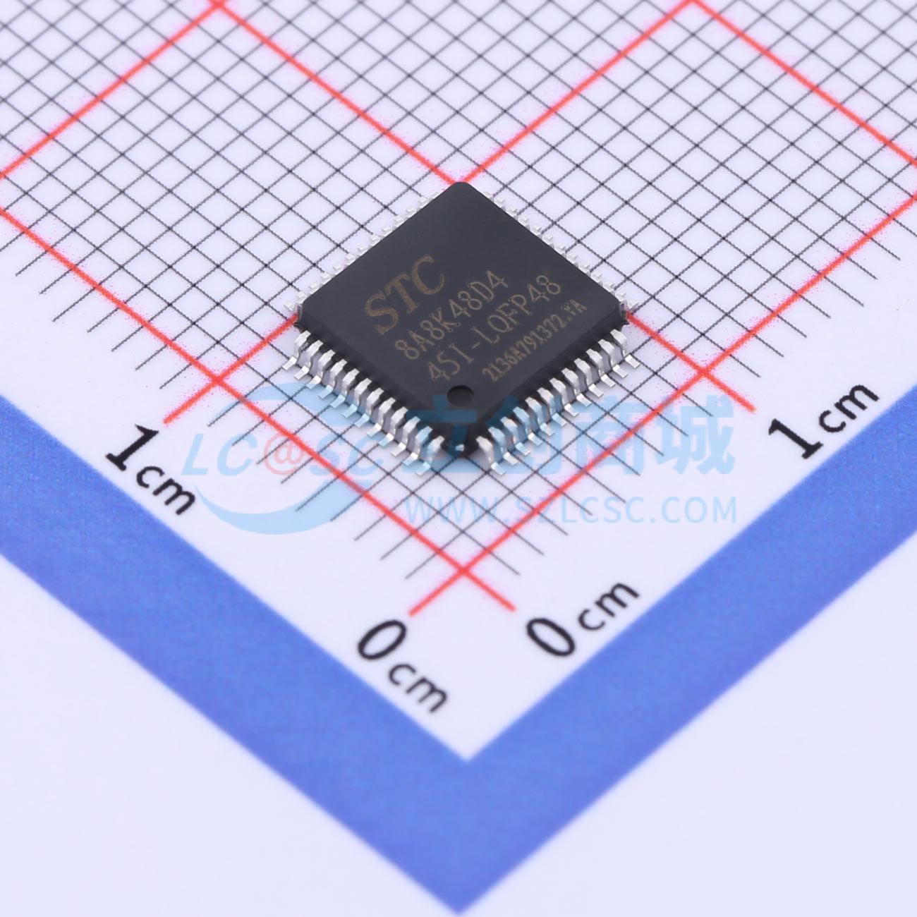 单片机(MCU/MPU/SOC) STC8A8K48D4-45I-LQFP48 LQFP-48(7x7) 原装