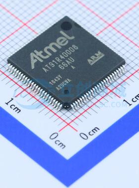单片机(MCU/MPU/SOC) AT91R40008-66AU LQFP-100(14x14) 原装正品