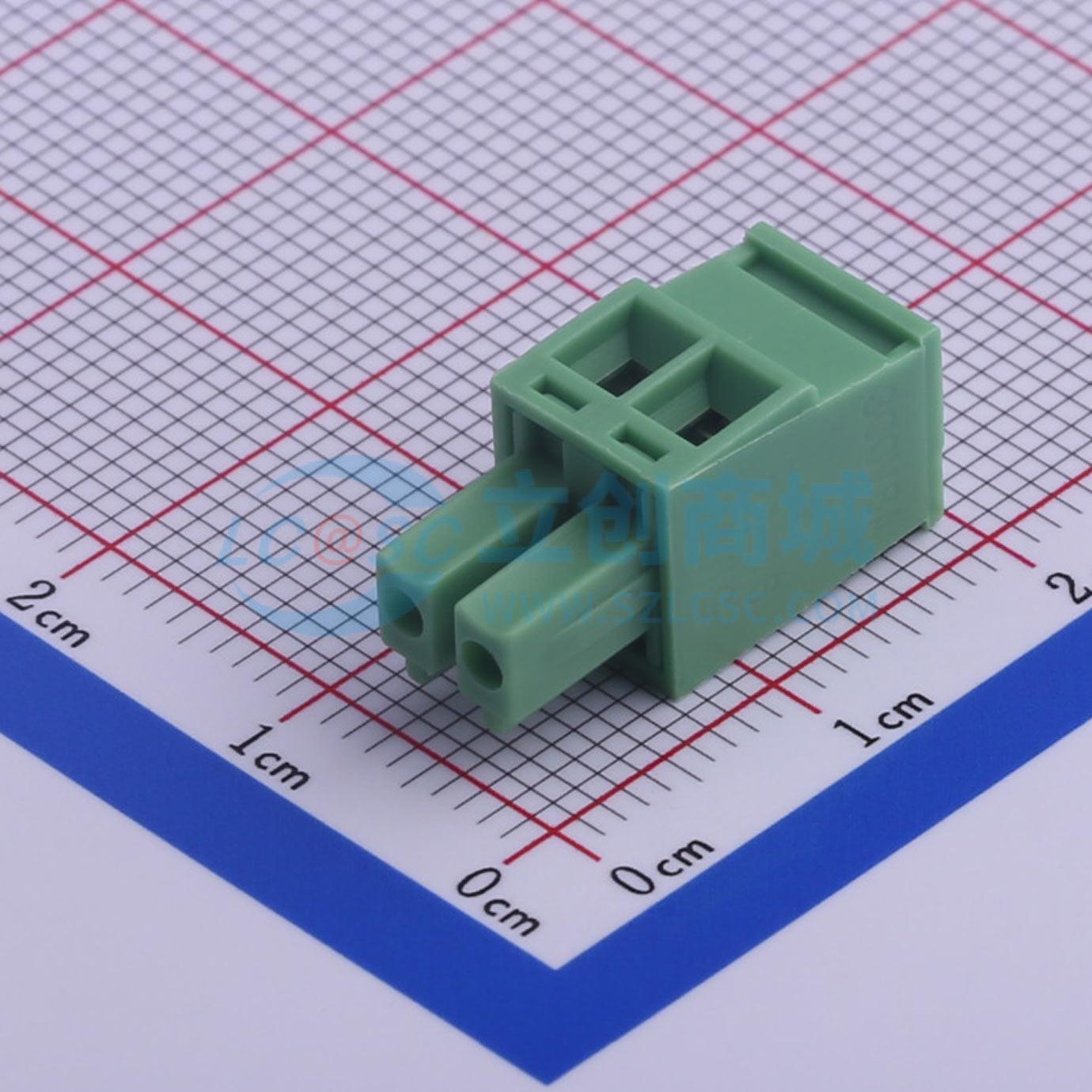 插拔式接线端子 KF2EDGKB-3.5-2P P=3.5mm 插头 1x2P 电子元器件