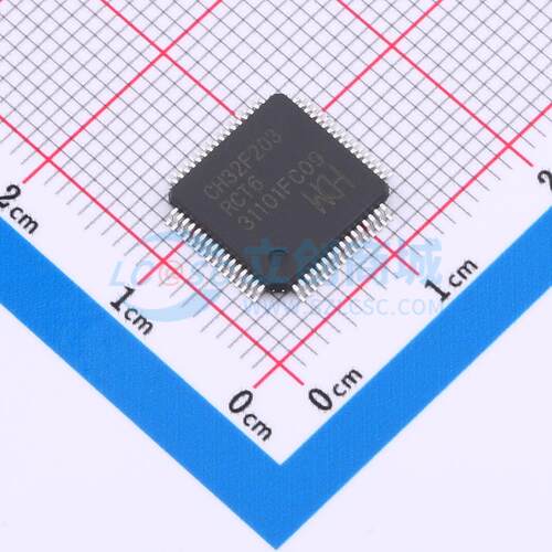 单片机(MCU/MPU/SOC) CH32F203RCT6 LQFP-64M(10x10) 电子元器件