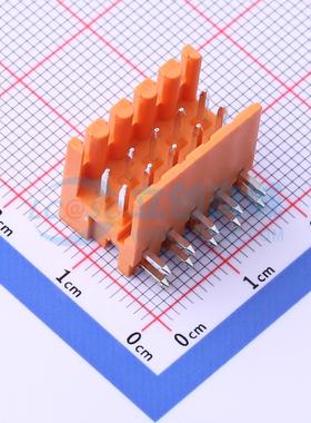 插拔式接线端子 KF2EDGER-3.5-2*5P 弯插,P=3.5mm 板端/插座-开口