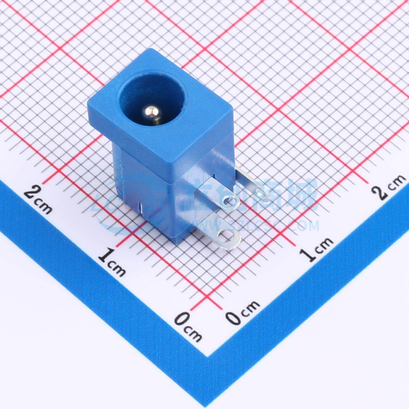 DC电源连接器 DC-005QB-2.0-SU-L 插件 2mm 6.4mm 电子元器件配单