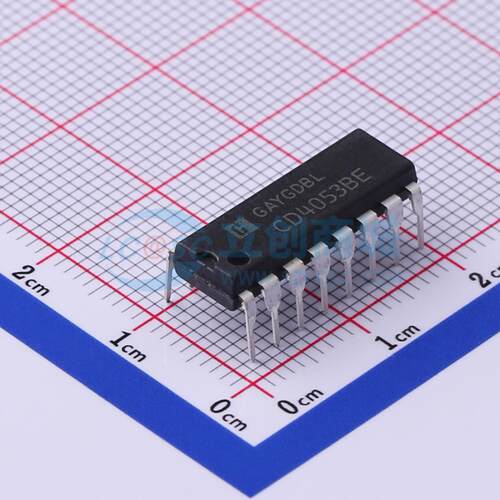 模拟开关/多路复用器 CD4053BE DIP-16 原装正品 电子元器件配单