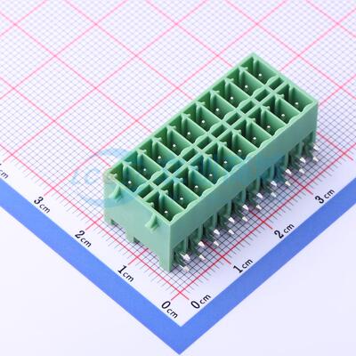 插拔式接线端子 KF2EDGKRG-3.5-2*10P 弯插,P=3.5mm 板端/插座-闭