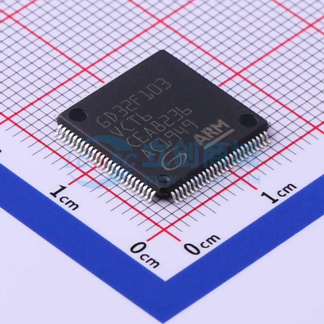单片机(MCU/MPU/SOC) GD32F103VCT6 LQFP-100(14x14) 电子元器件