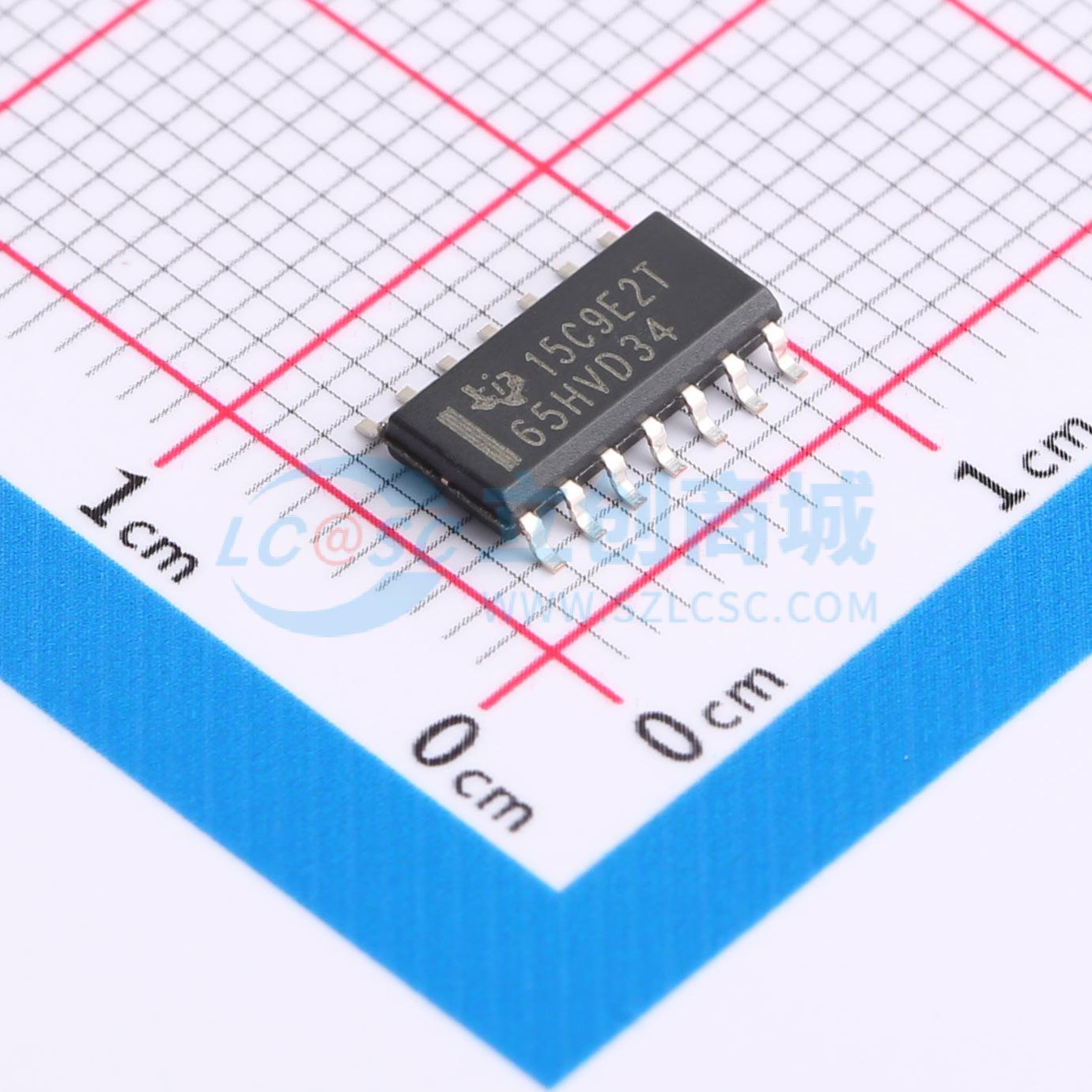 RS-485/RS-422芯片 SN65HVD34DR SOIC-14 原装 电子元器件配单
