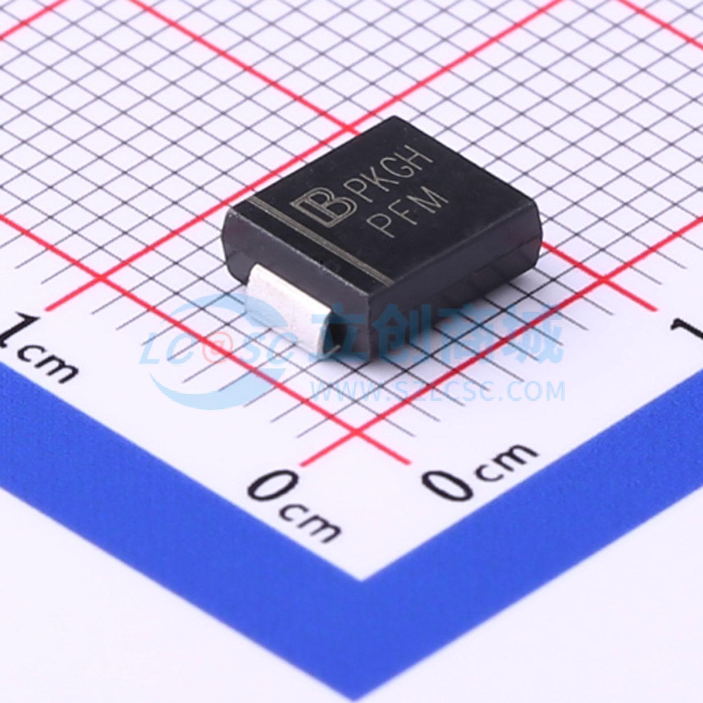 TVS/ESD管 SMDJ33A-AT/TR13 SMC(DO-214AB) 33V 56.3A 君耀