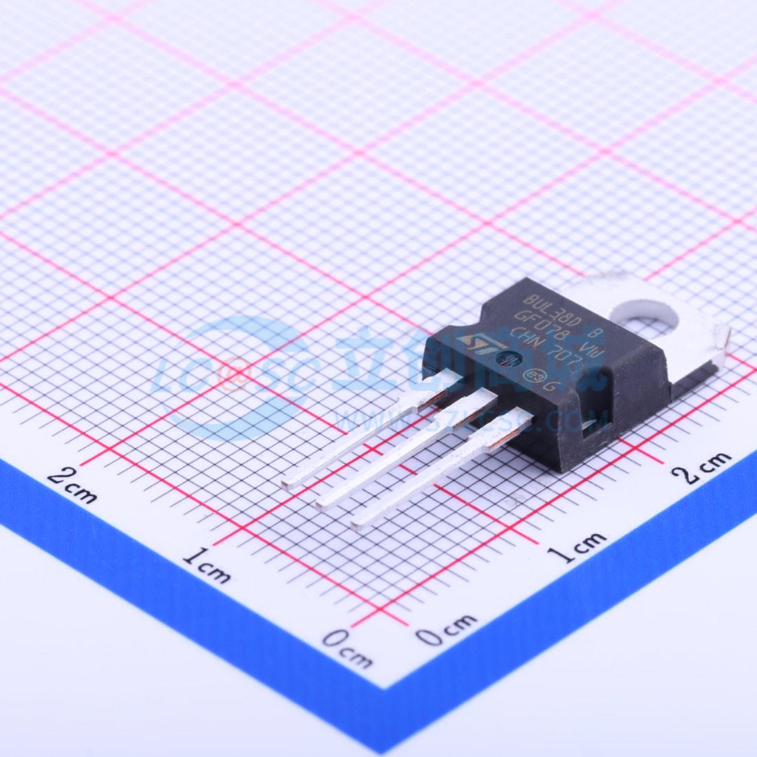 三极管(BJT) BUL38D TO-220 5A 450V ST(意法半导体) 电子元器件