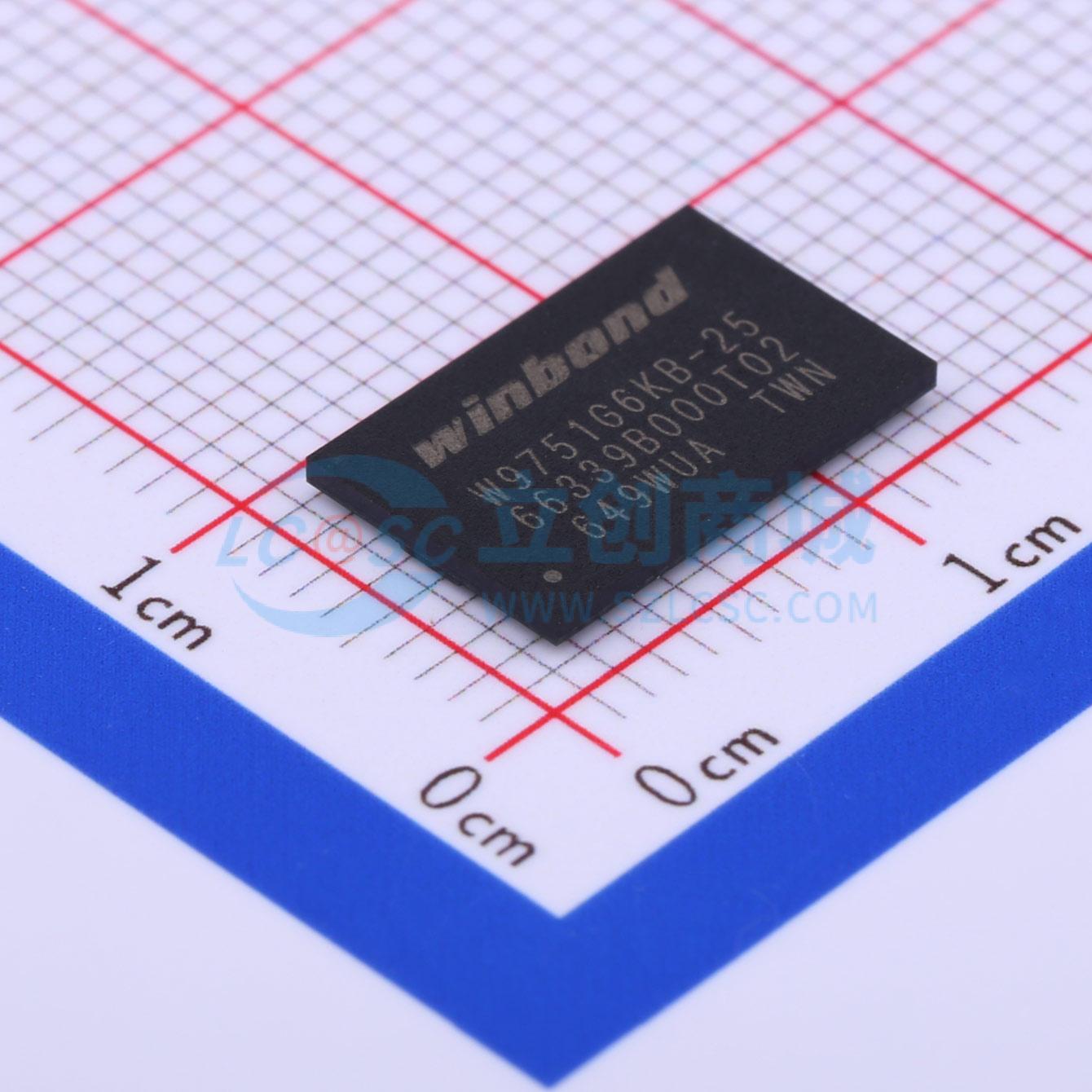 DDR SDRAM W9751G6KB-25 WBGA-84(8x12.5) 原装 电子元器件配单