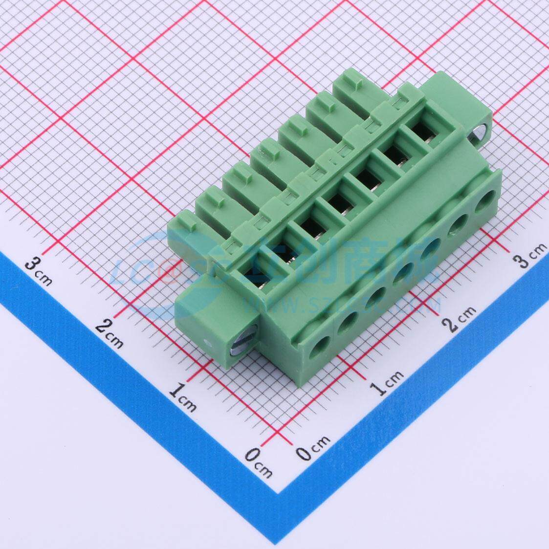 插拔式接线端子 DB2EKAM-3.81-7P-GN-S P=3.81mm 1x7P 电子元器件