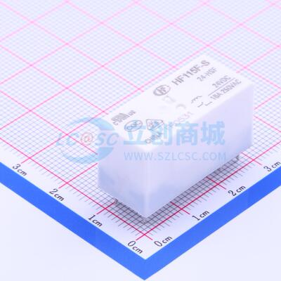 功率继电器 HF115F-S/24-HSF DIP,12.7x29mm 6 24V 电子元器件