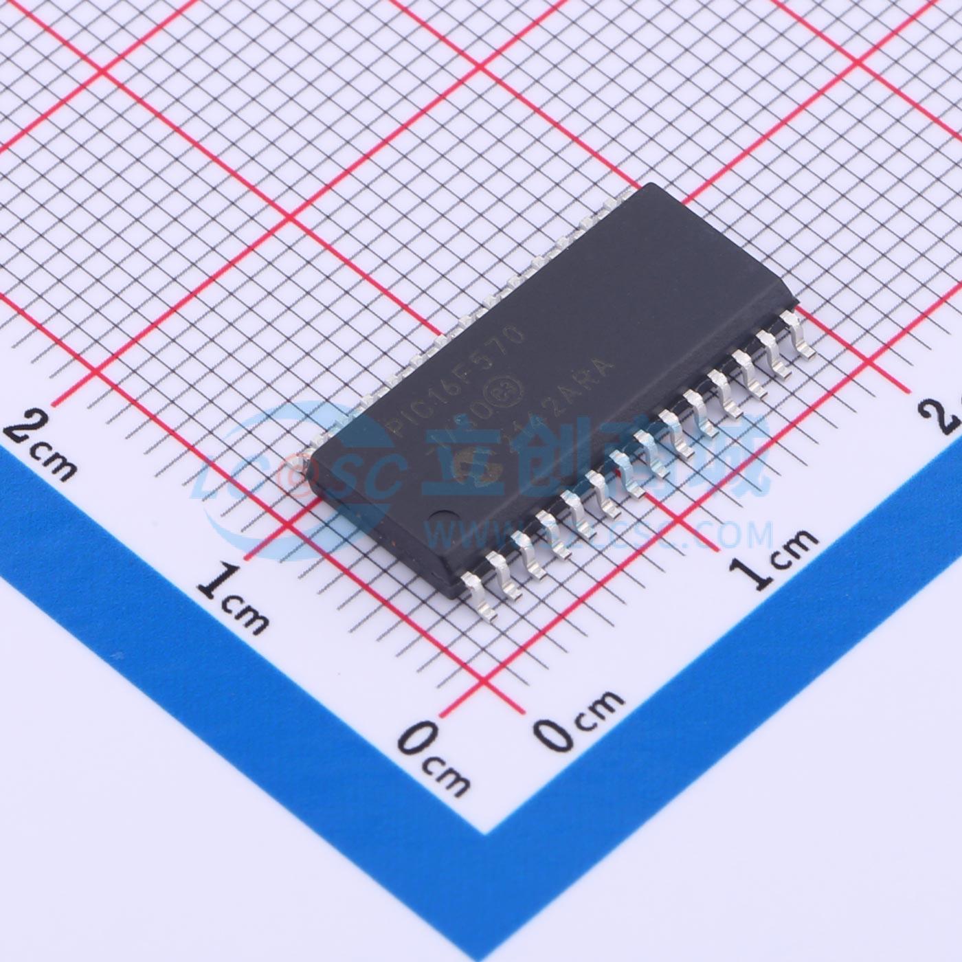 单片机(MCU/MPU/SOC) PIC16F570-I/SO SOIC-28-300mil 电子元器件