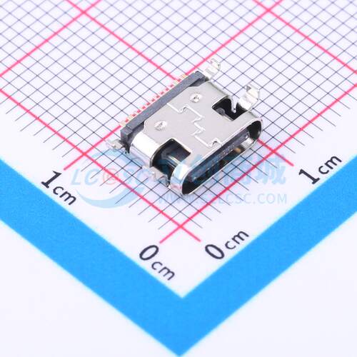 USB连接器 TYPE-C 16P CB0.8 073 SMD 母 沉板 16P 电子元器件