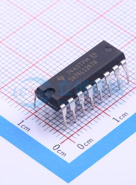 数码管驱动 SN74LS247N DIP-16 原装正品 电子元器件配单