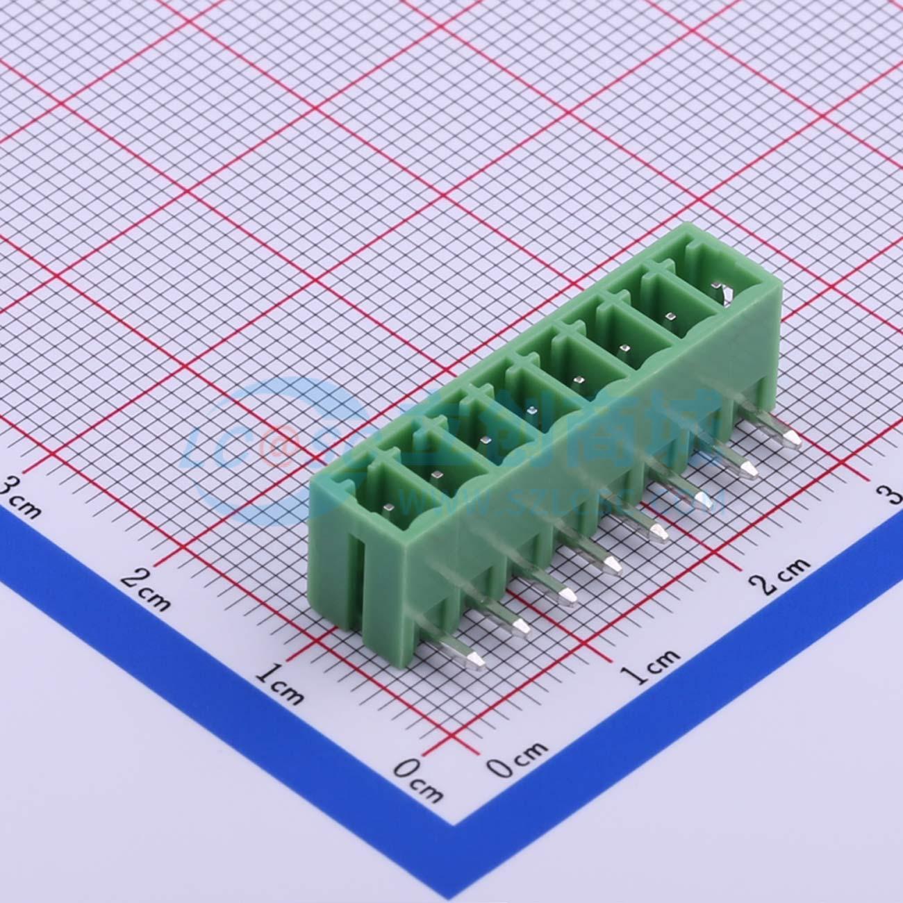 插拔式接线端子 KF2EDGR-3.5-8P 弯插,P=3.5mm 板端/插座-闭口 1x