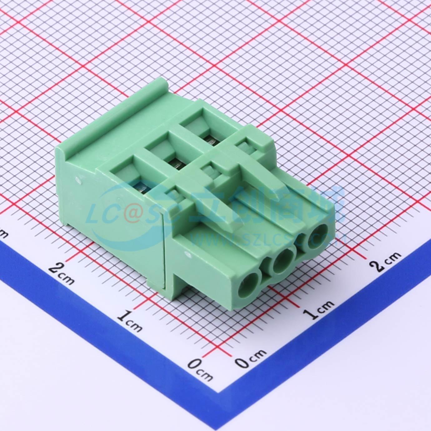 插拔式接线端子 WJ2EDGKA-5.08-3P P=5.08mm 插头 1x3P 原装正品