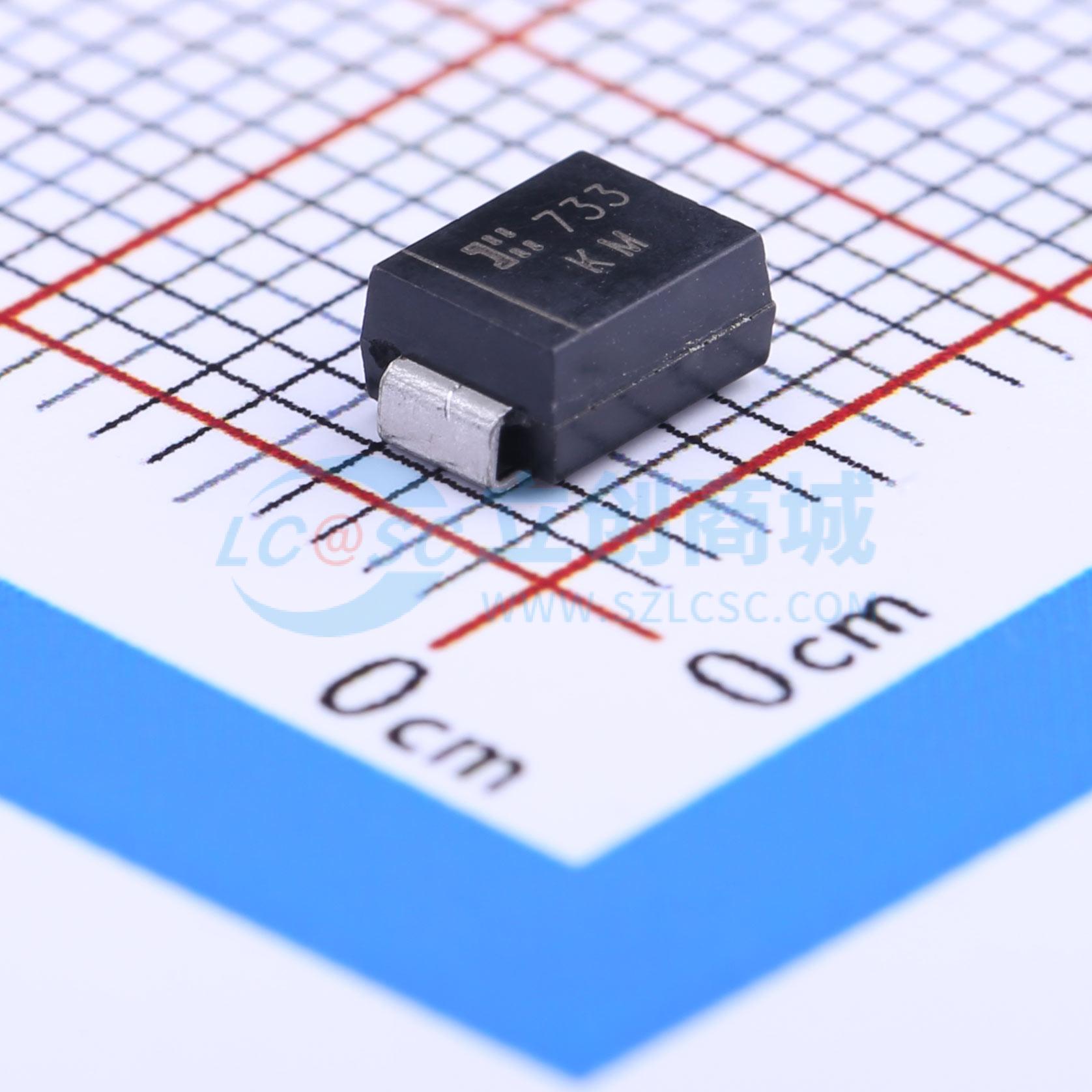 TVS/ESD管 SMBJ7.0A-13-F SMB(DO-214AA) 7V 50A 美台