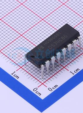 RS-485/RS-422芯片 DS34C86N DIP-16 原装正品 电子元器件配单