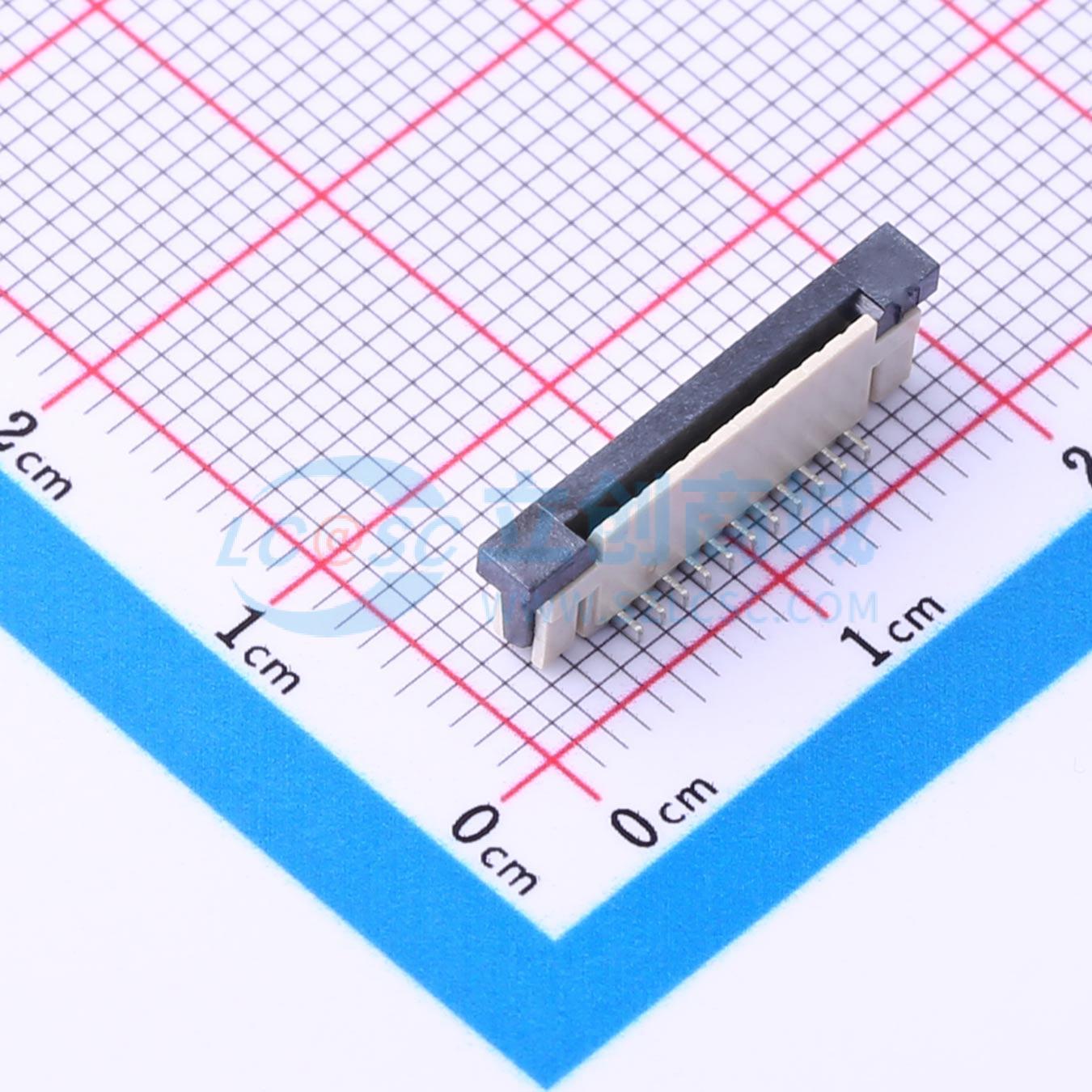 连接器 1.0K-GT-11PB SMD,P=1mm 抽屉式 11P 单侧触点/垂直