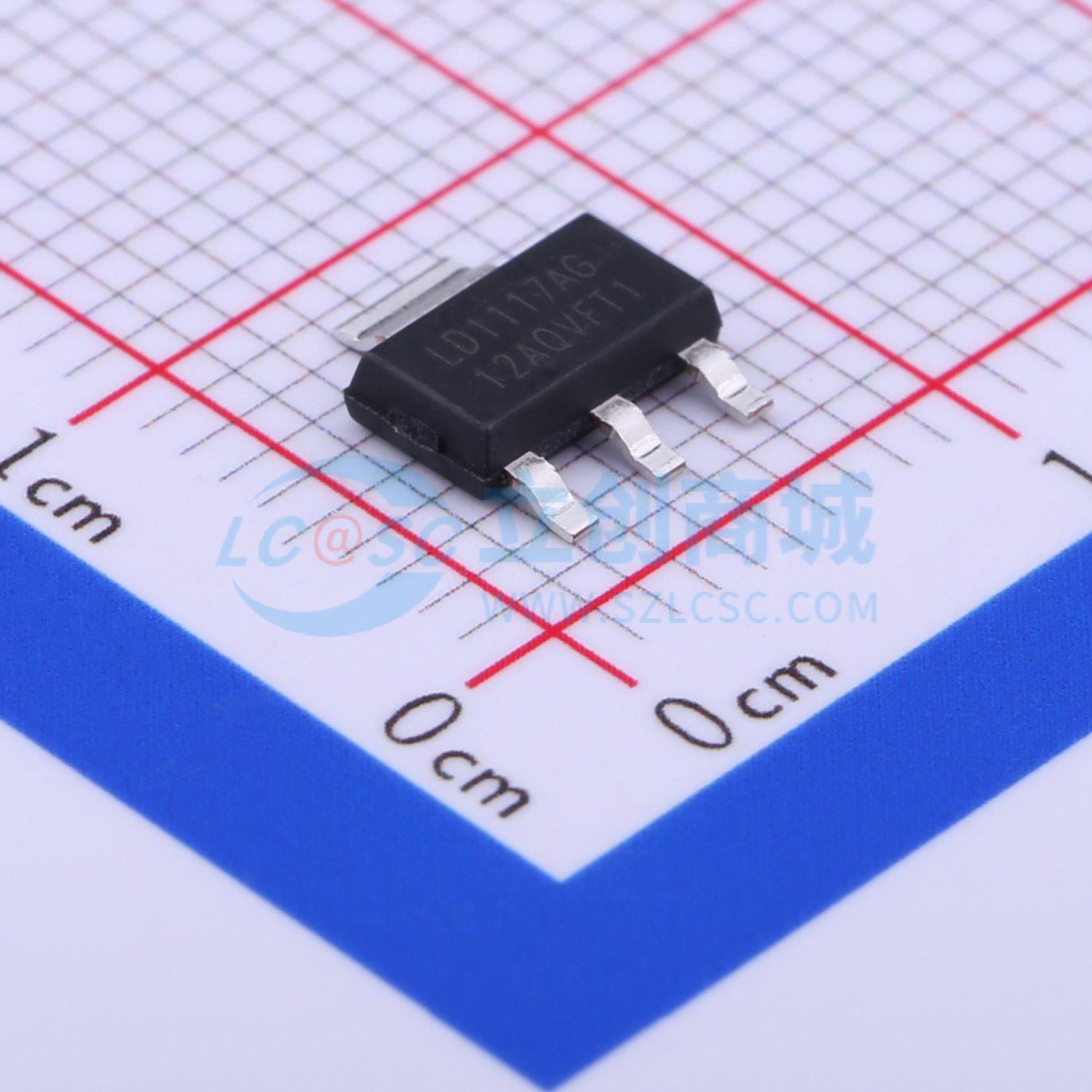 线性稳压器(LDO) LD1117AG-12-AA3-A-R SOT-223-4 电子元器件配单