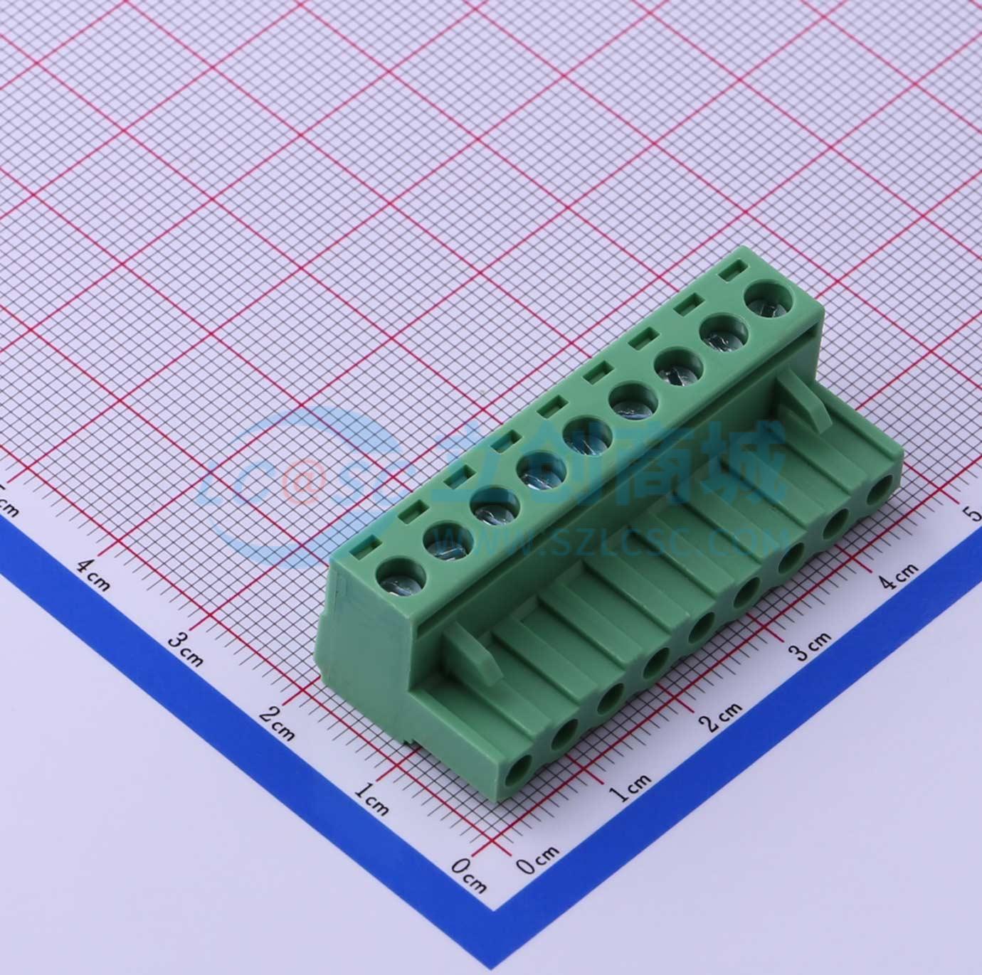 插拔式接线端子 KF2EDGK-5.0-9P P=5mm 插头 1x9P 电子元器件配单