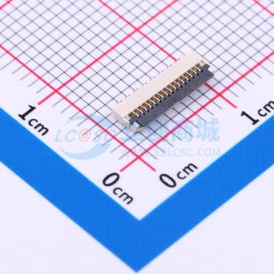 连接器 HC-FPC-05-10-16RLTAG SMD,P=0.5mm,卧贴 翻盖式 16P 下接