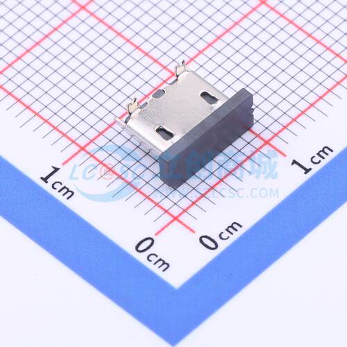 USB连接器 USB-MR-D-050 SMD 母 立贴 5P 原装 电子元器件配单