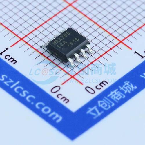 监控和复位芯片 MAX708ESA+T SOIC-8-150mil 原装 电子元器件配单