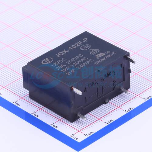 功率继电器 JQX-102F-P/012 插件,16x30.5mm 4 12V 电子元器件