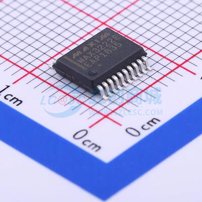 RS232芯片 MAX3222EEAP+T SSOP-20-208mil 原装 电子元器件配单