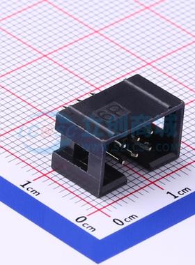 连接器 321006SG0ABK00A01 插件,P=2.54mm 2x3P 简牛座