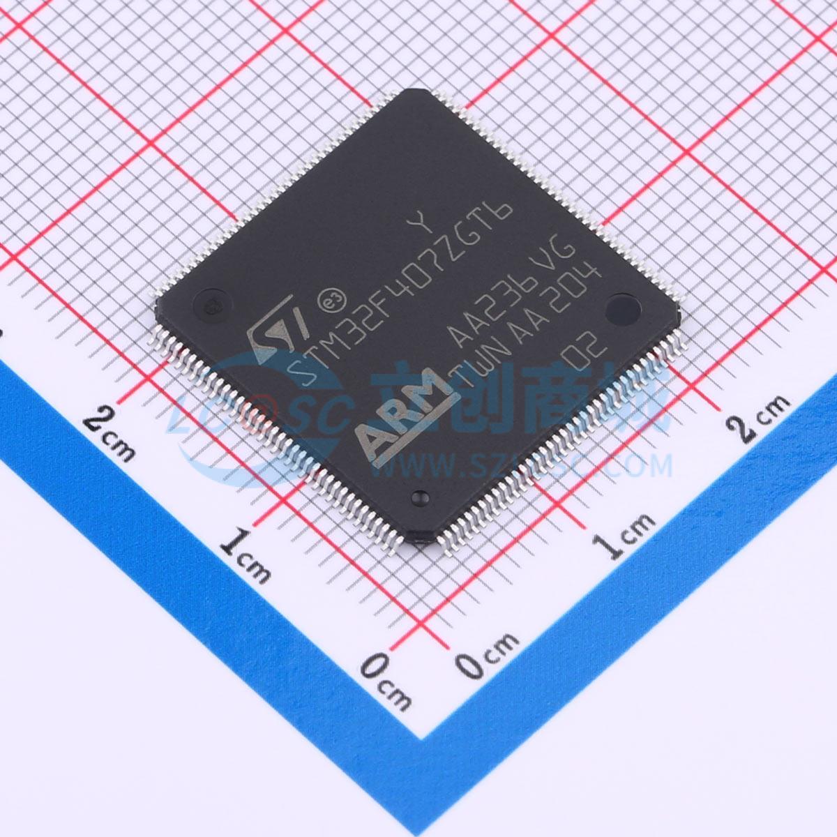 单片机(MCU/MPU/SOC) STM32F407ZGT6TR LQFP-144(20x20) 原装正品