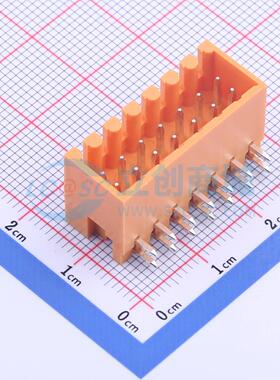 插拔式接线端子 KF2EDGERC-3.5-2*7P 弯插,P=3.5mm 板端/插座-闭