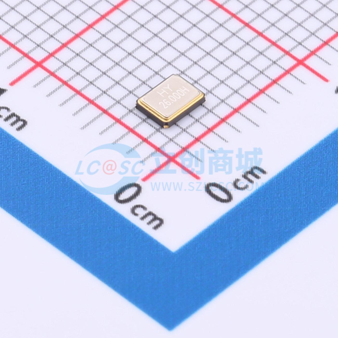 无源晶振 HY26MSMD3225HB1R30 SMD3225-4P 26MHz 16pF 电子元器件