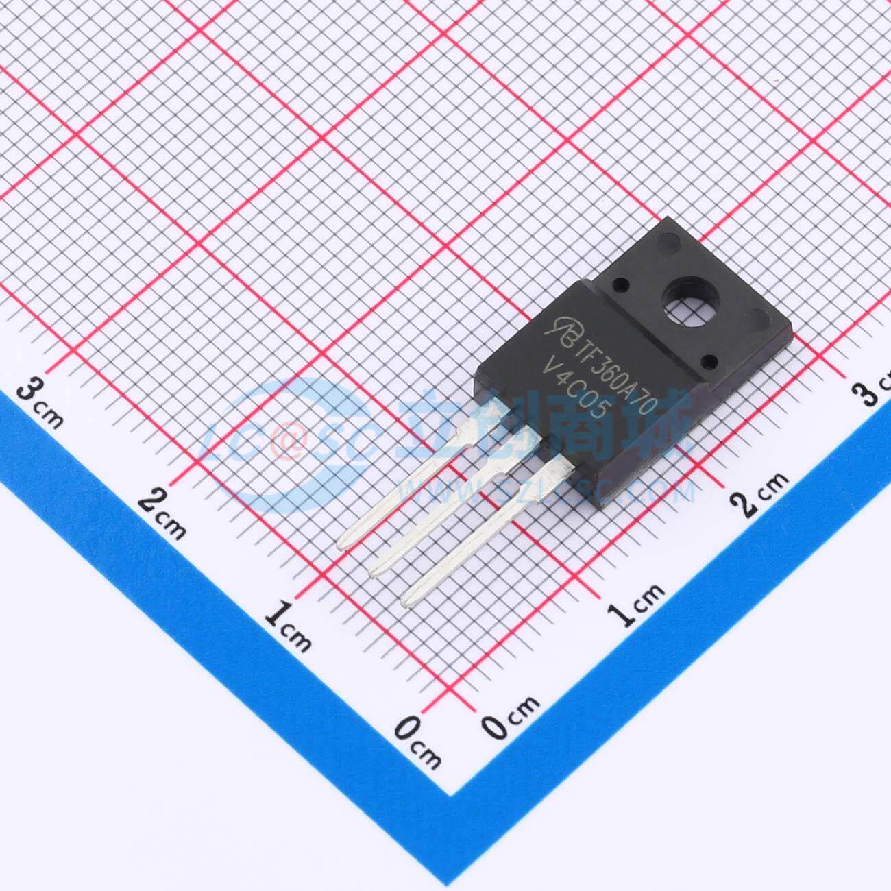 场效应管MOS AOTF360A70L-VB TO-220F 700V 15A VBsemi微碧
