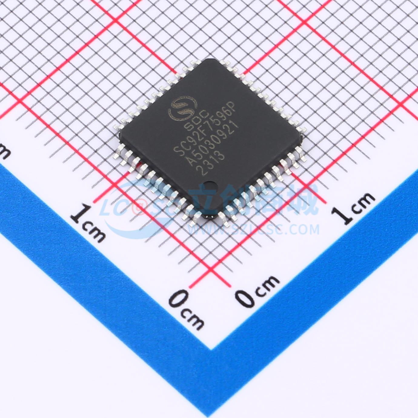 单片机(MCU/MPU/SOC) SC92F7596P44R LQFP-44(10x10) 电子元器件