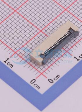 连接器 AFD01-S20FCA-00 SMD,P=0.5mm,卧贴 翻盖式 20P 下接