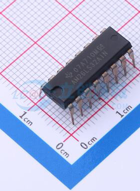 RS-485/RS-422芯片 AM26LS32AIN PDIP-16 原装 电子元器件配单