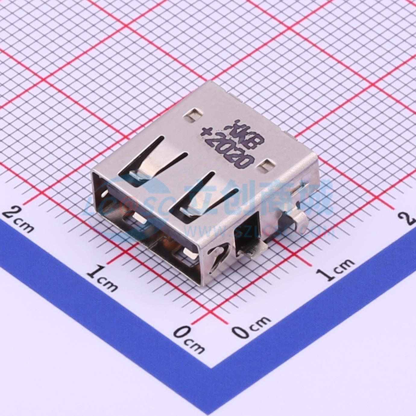 USB连接器 U221-046N-4BU02-FS 插件 母 沉板 电子元器件配单