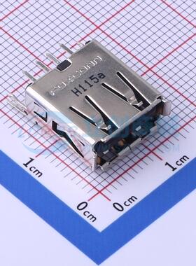 USB连接器 UB0112C-4HH9-4F 插件 母 直插 原装 电子元器件配单