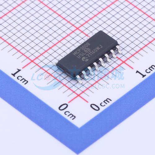 模数转换芯片ADC MCP3008T-I/SL SOIC-16 原装 电子元器件配单