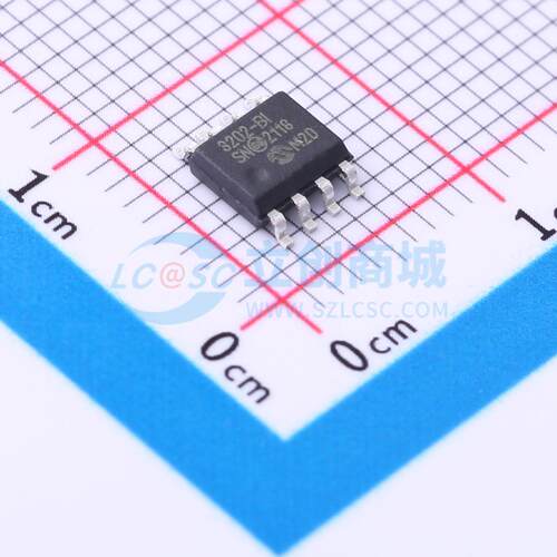 模数转换芯片ADC MCP3202-BI/SN SOIC-8 原装正品 电子元器件配单