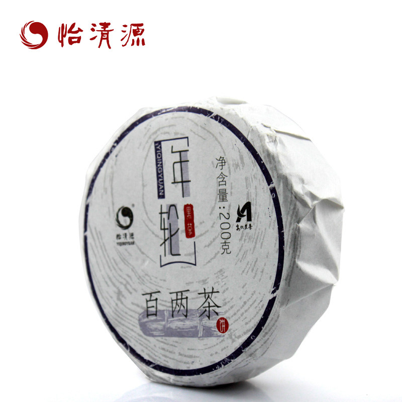 正宗怡清源200g百两茶饼正牌黑茶湖南安化花卷茶茶叶千两茶系列