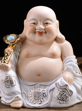 创意陶瓷招财弥勒佛菩萨佛像供奉