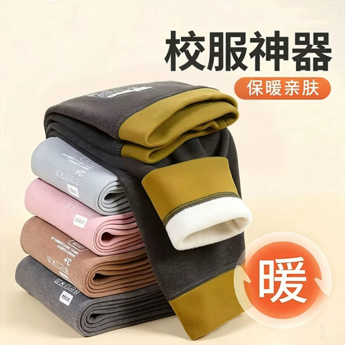 儿童校服神器女童裤子内搭秋冬2026新款加厚男童保暖裤打底裤加绒