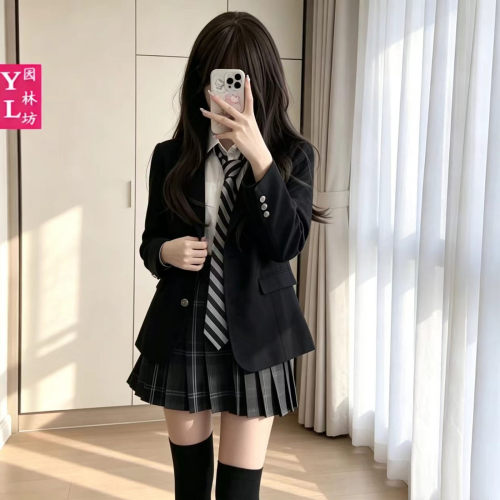 JK服西装外套春秋新款学院风