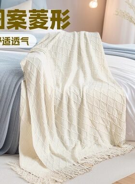 欧式轻奢简约自然高档风瑜伽毛毯午睡毯沙发毯子沙发巾空调毯床盖