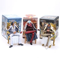 Xung quanh One Piece, ba mô hình chính của trụ sở Hải quân, màu xanh lá cây 雉, màu vàng, con chó màu đỏ, văn phòng, trang trí tư thế ngồi - Capsule Đồ chơi / Búp bê / BJD / Đồ chơi binh sĩ mô hình nhân vật